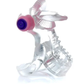 Ring - Tongue Vibro Cock Ring Clear