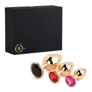 B - Series HeavyFun Jewellery Red Gold — Anal Plug Set