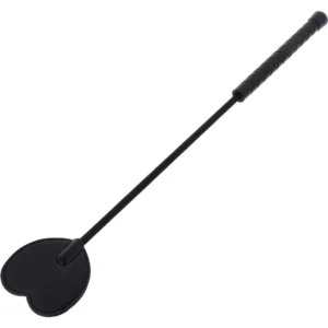 Crop Whip Heart Black