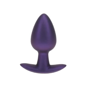 Smooth Silicone Anal Plug - Medium - 3.1 / 7.9 cm - Metallic Purple