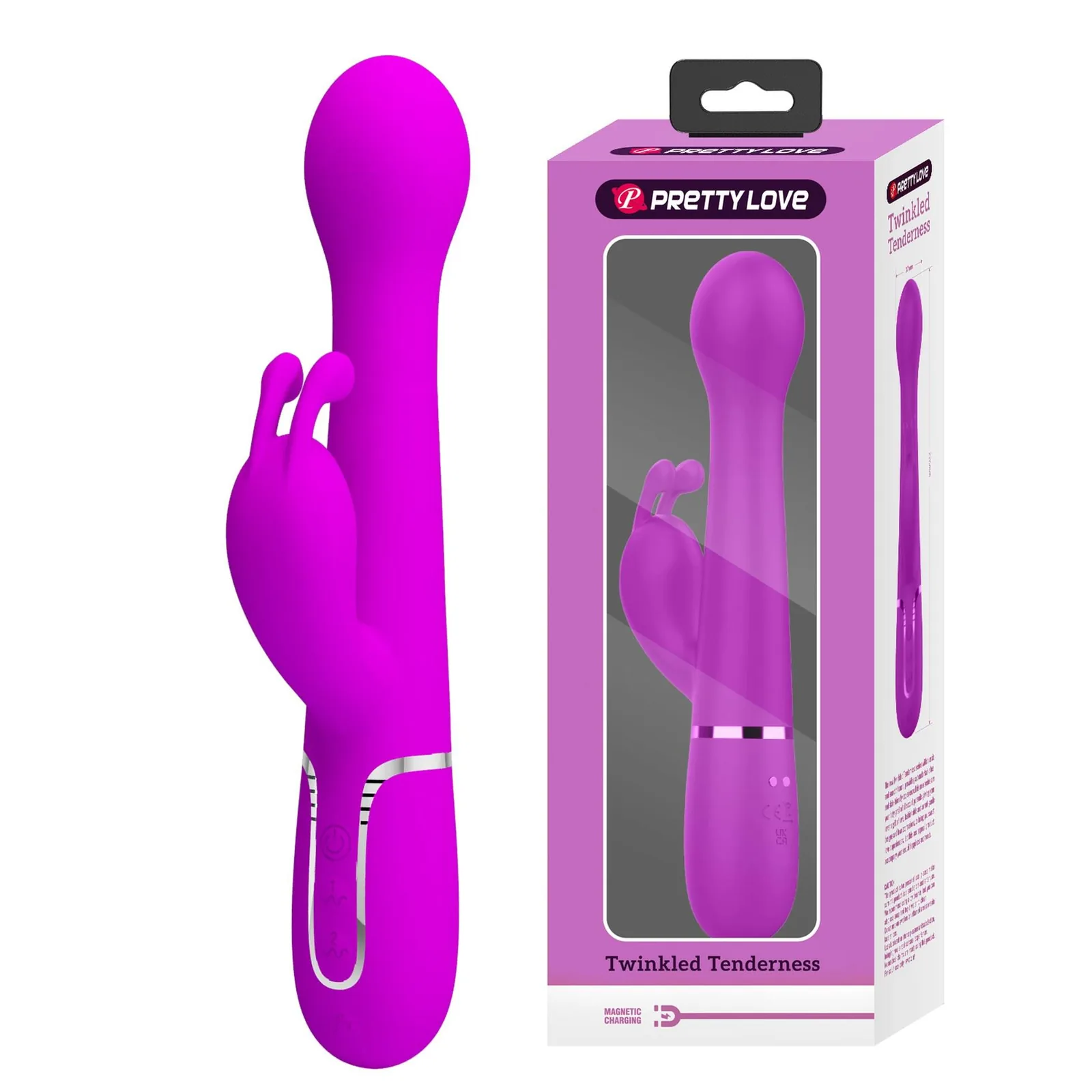 Pretty Love - Dejon Twinkled Tenderness Purple, 7 vibration functions, 4 thrusting settings, 4 rotation functions - Image 2