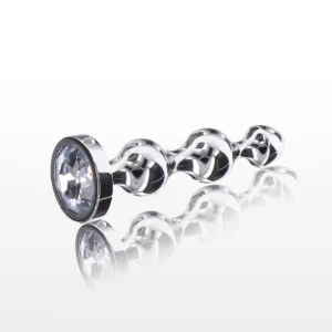 Diamond Star Beads Large Silver