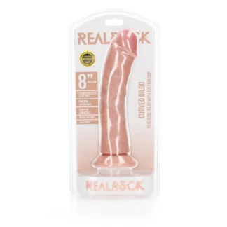 Curved Realistic Dildo with Suction Cup - 8" / 20.5 cm