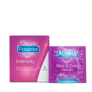 Pasante Ribs & Dots Intensity Condoms 3 pcs