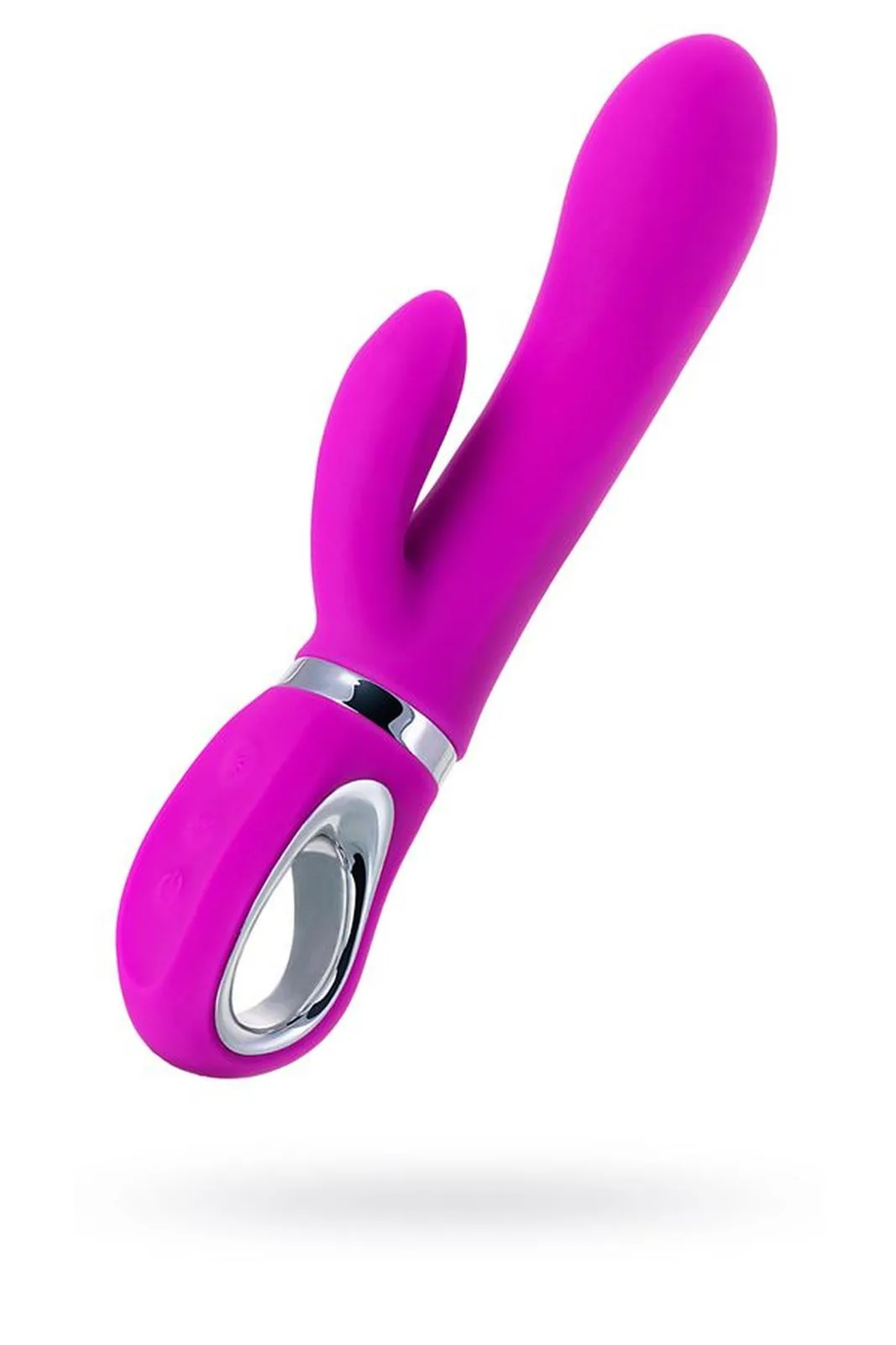 JOS JOLY, Vibrator with clitoral stimulator with WOW mode, silicone, fuchsia, 19.6 cm - Image 2