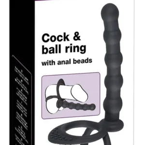 Black Velvets Cock & Ball Ring for Sandwich Sex