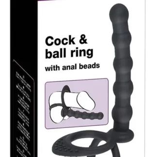 Black Velvets Cock & Ball Ring for Sandwich Sex