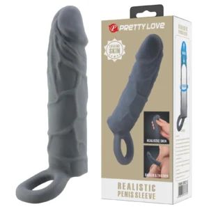 Pretty Love Realistic Penis Sleeve — realistic TPR extender sleeve