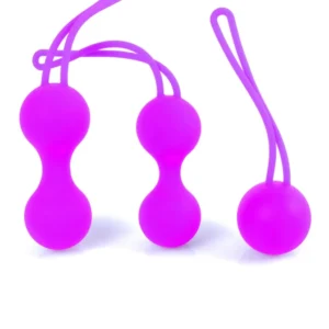 Silicone Kegel Balls Set - Purple