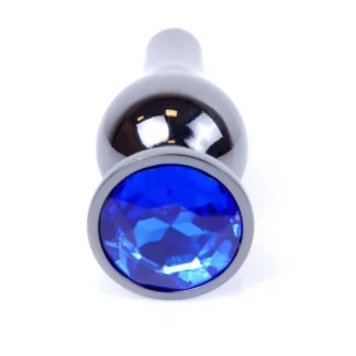 MyLove Toys - Jewellery Dark Silver BUTT PLUG- Dark Blue