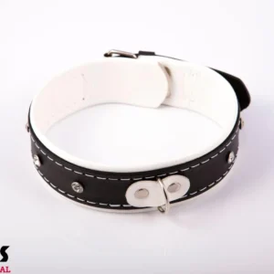 Whips Collection Women's Collar 4 cm, White