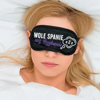 Eye mask I'd rather sleep than buzz.