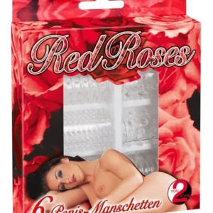 Red Roses Penis Ring Set 6 pcs