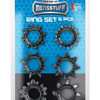 MENZSTUFF 6PC STRETCHABLE RING SET