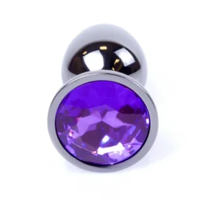 Plug-Jewellery Dark Silver Plug - Purple