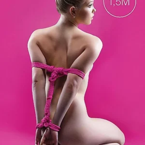 Ouch! Japanese Mini Rope - Pink Bondage Rope, 1.5 m