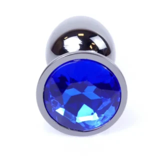 Plug-Jewellery Dark Silver Plug - Dark Blue