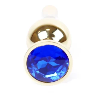 MyLove Toys - Gold Jewellery Butt Plug - Dark Blue