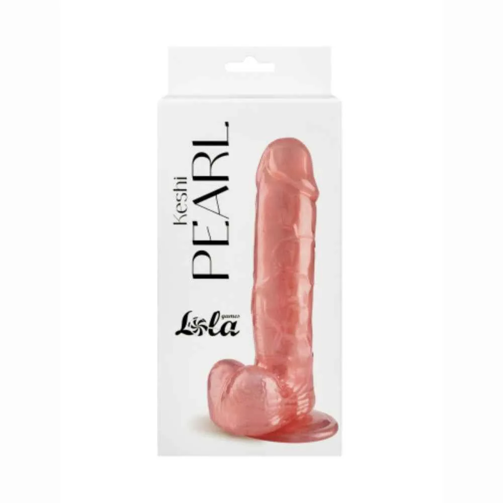 Pearl Mabe Pearlescent Dildo — Realistic Pink Dildo with Iridescent Finish