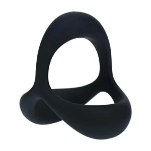 Tri-O Ergo Silicone Cock Ring - Black