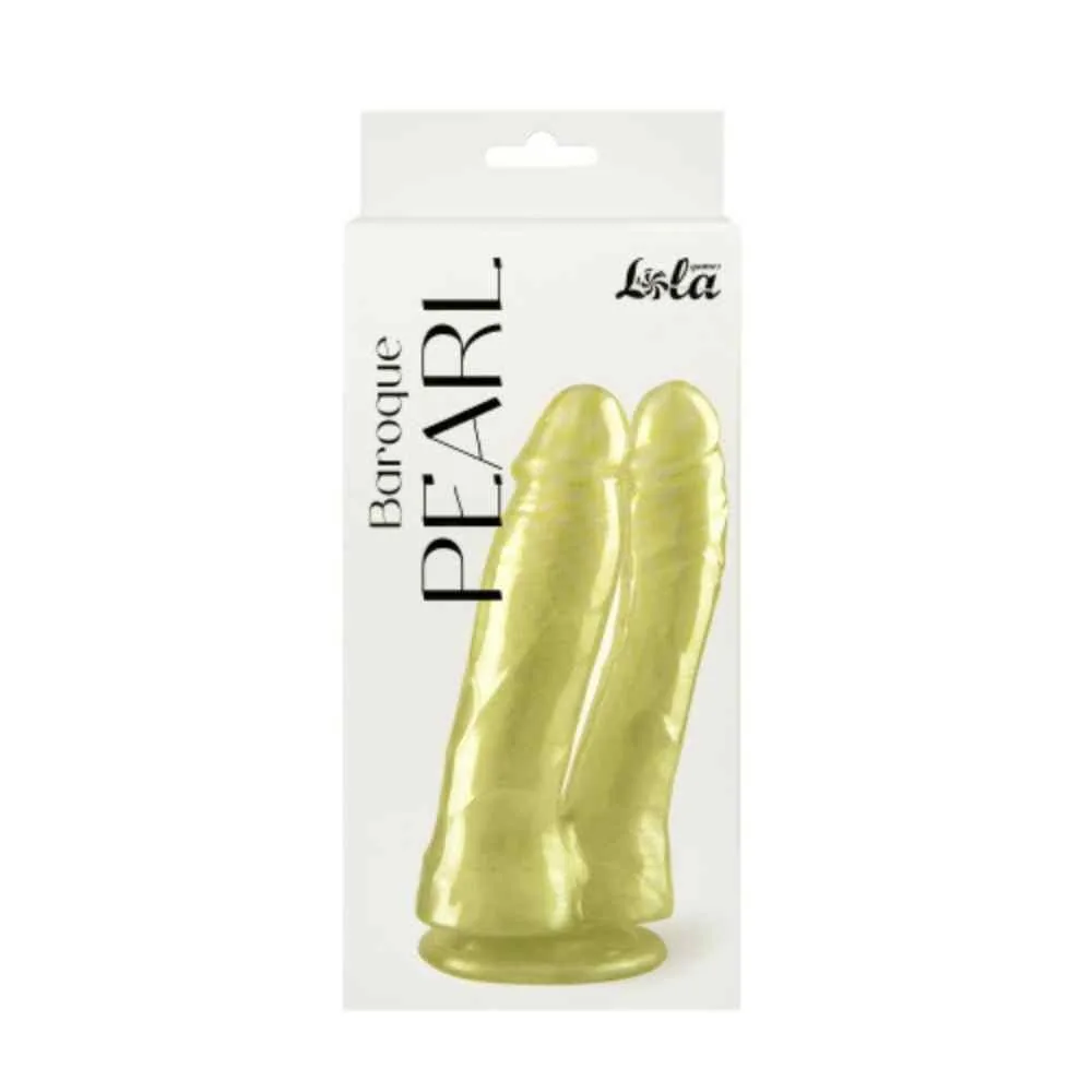 Pearl Baroque Pearl Dual-Sided Dildo with Pearlescent Finish