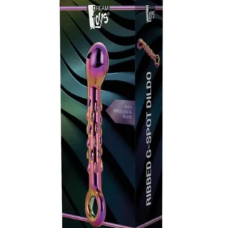 Glamour Glass Ribbed G-Spot Dildo