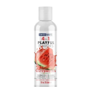 Swiss Navy 4-in-1 Watermelon Flavored Lubricant, 30 ml