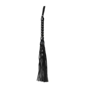 Fantasy Black Flogger, 65 cm, PU leather/wood