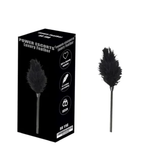 Luxury feather black