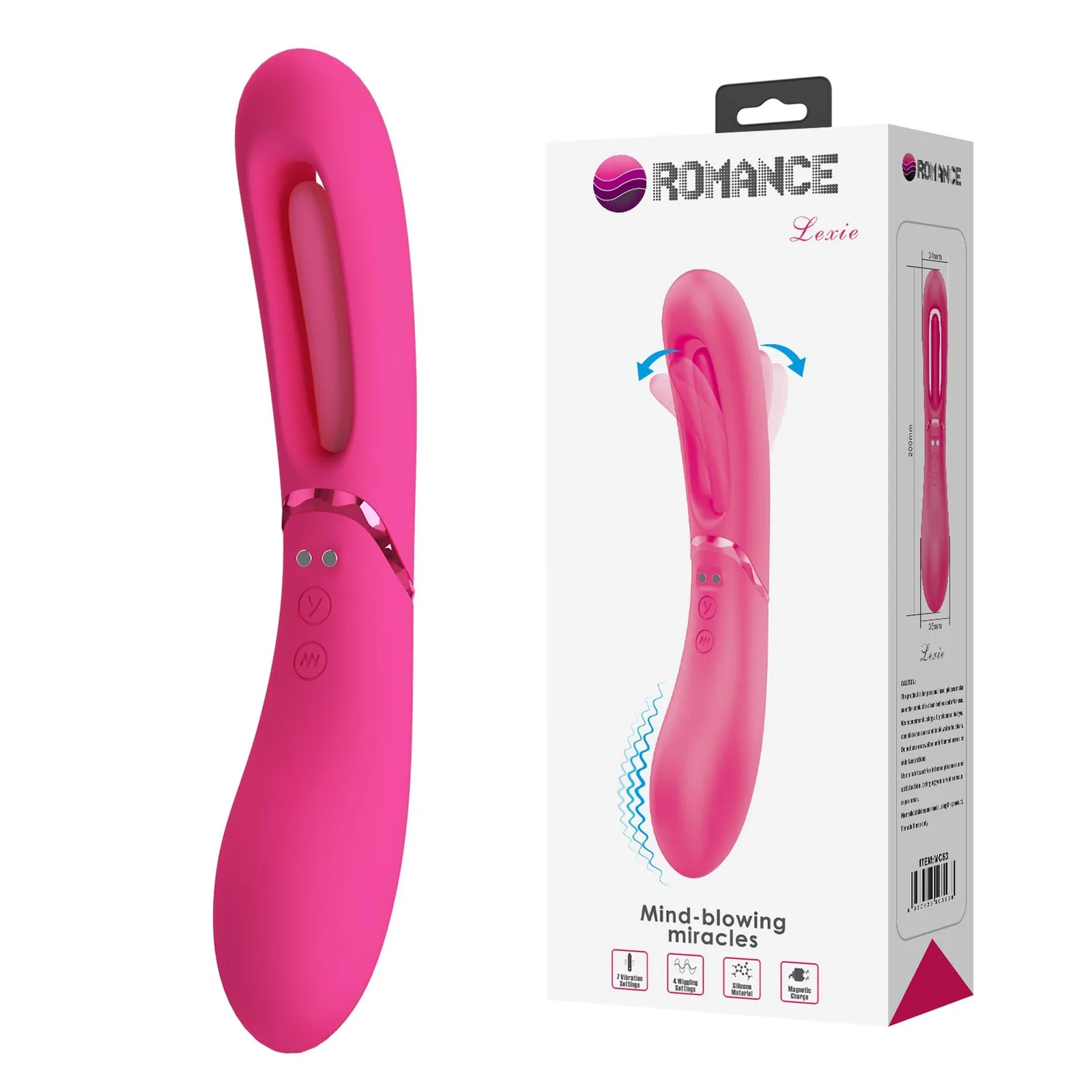 ROMANCE - Lexie, 7 vibration functions, 4 wiggling settings - Image 2