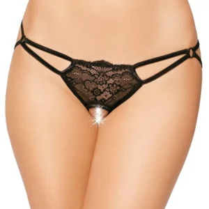 SoftLine Collection G-String 2474 — Black Thong, Size S/L