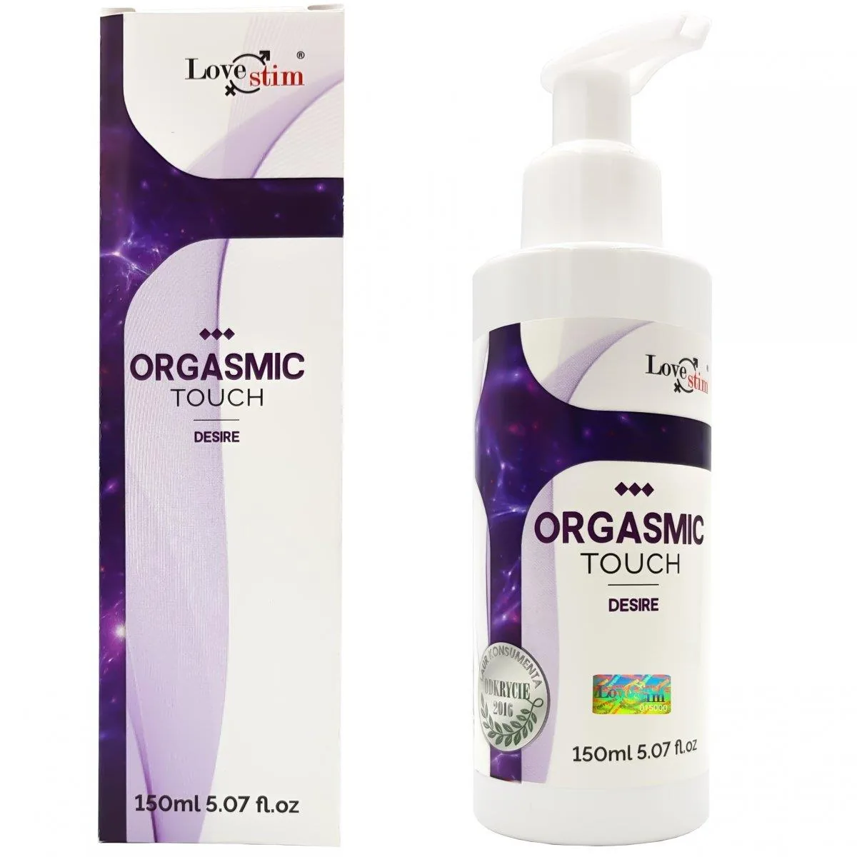 LoveStim Orgasmic Touch Desire — Massage Oil-Gel, 150 ml