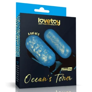 Lovetoy Ocean's Toner Egg Set Ridged/Smooth Silicone
