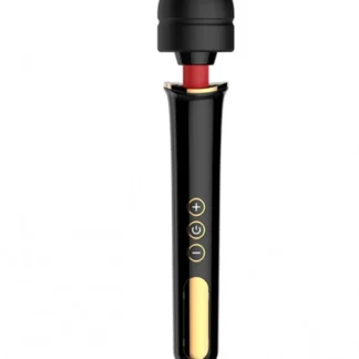 Powerwand Gold and Black Large-Sized Wand Massager 12 Speeds Rechargeable