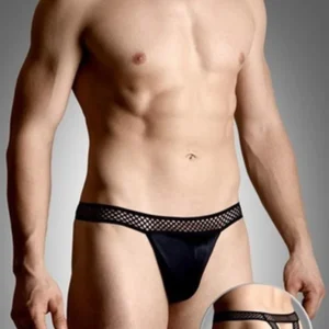 SoftLine Collection 4486 – Men's Black Thong, Size M/L