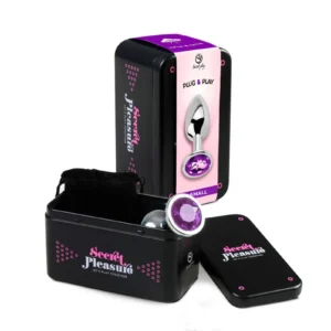 Secret Play Purple Jewelled S — Purple Metal Anal Plug