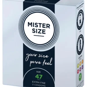 MISTER SIZE 47 mm Natural — Ultra-Thin Condoms, 3 Pack