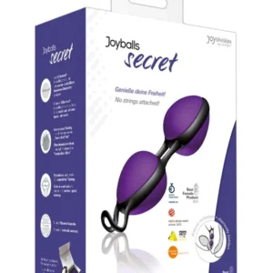 JoyDivision Joyballs Secret Balls, Purple-Black Vaginal Balls