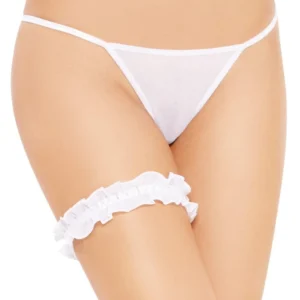 SoftLine Collection Garter 7406 — White Garter, Size S/L