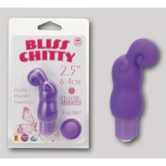 xBLISS CHITTY, MINI VIBRATOR, 10 FUNKTIONEN, WASSERFEST, SILIKON, LILA, 6,4CM