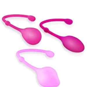 Set of 3-Stage Kegel Balls Pink