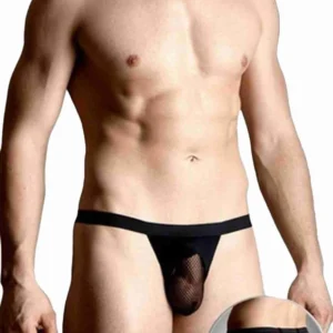Men's thongs 4494 - black M/L