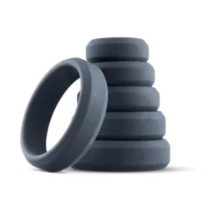 Boners 6-Piece Silicone Cock Ring Set in Different Sizes