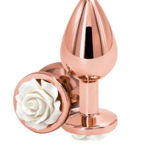 Rose Buttplug Medium White