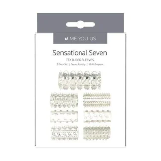 Stimulator - Me You Us Sensual Seven Textured Sleeves Transparent Small