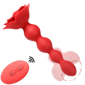 B - Series Cute Rose — Rotating Anal Beads