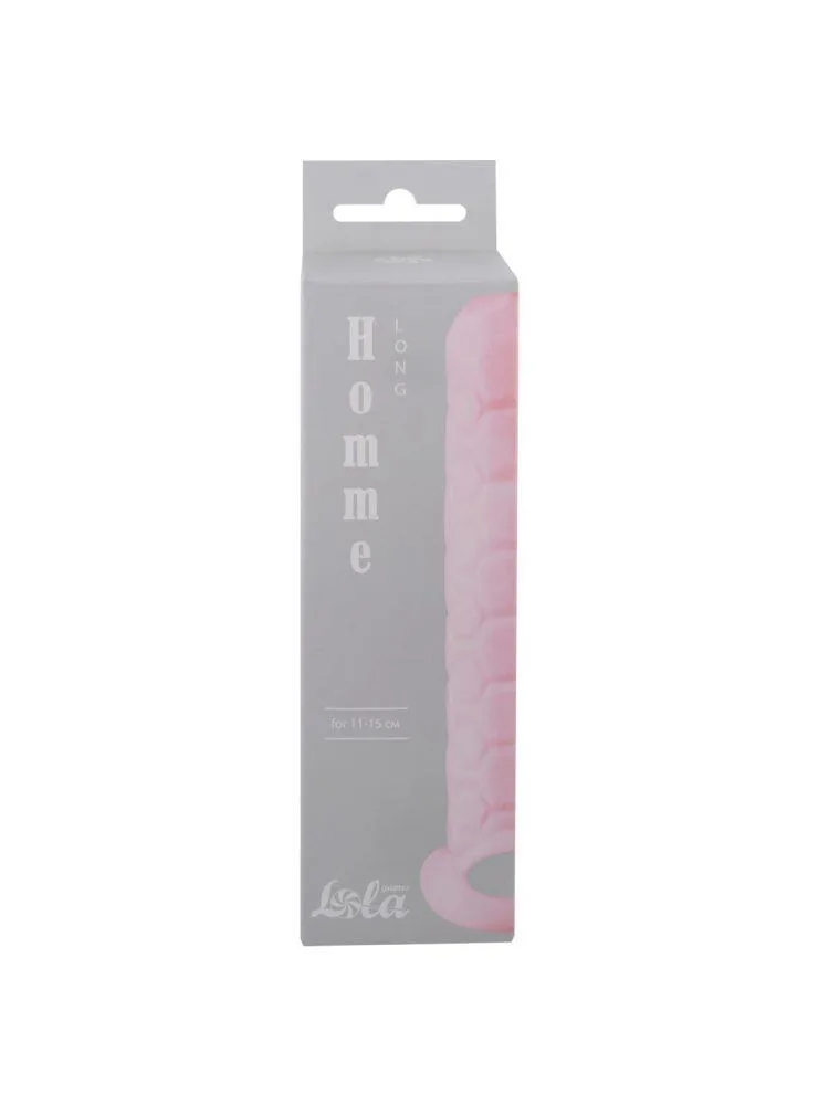 Long Pink Male Penis Sleeve for 11-15 cm