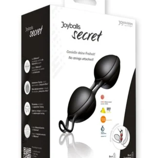 Joyballs Secret Kegel Balls, Black-Black