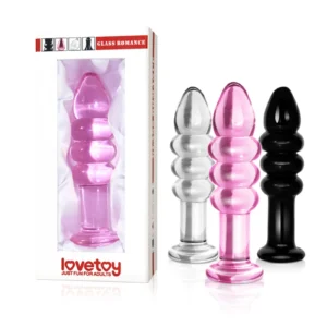 Lovetoy 5.5" Glass Romance Pink Plug