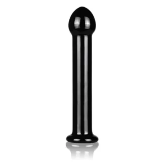 7 in. Glass Romance Black